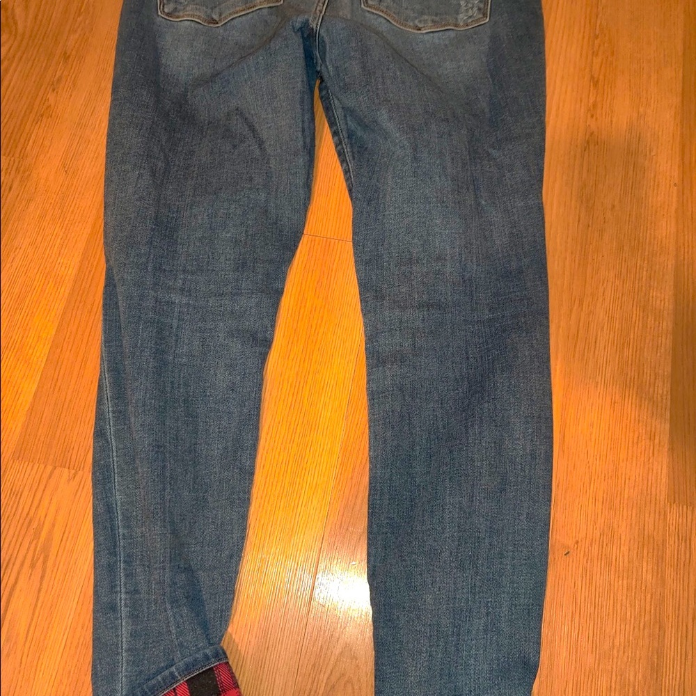 Judy Blue Flannel Accent Skinny